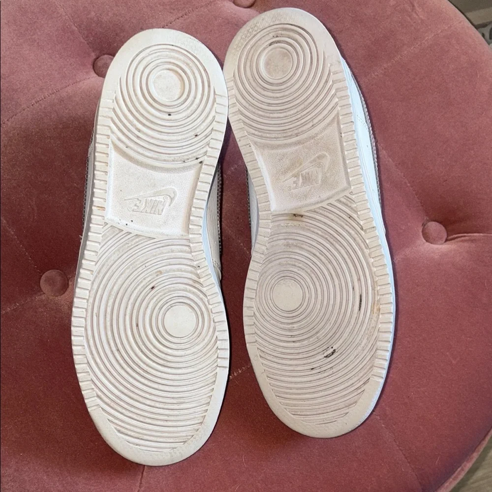 Nike White Court Vision Low with iridescent swoosh